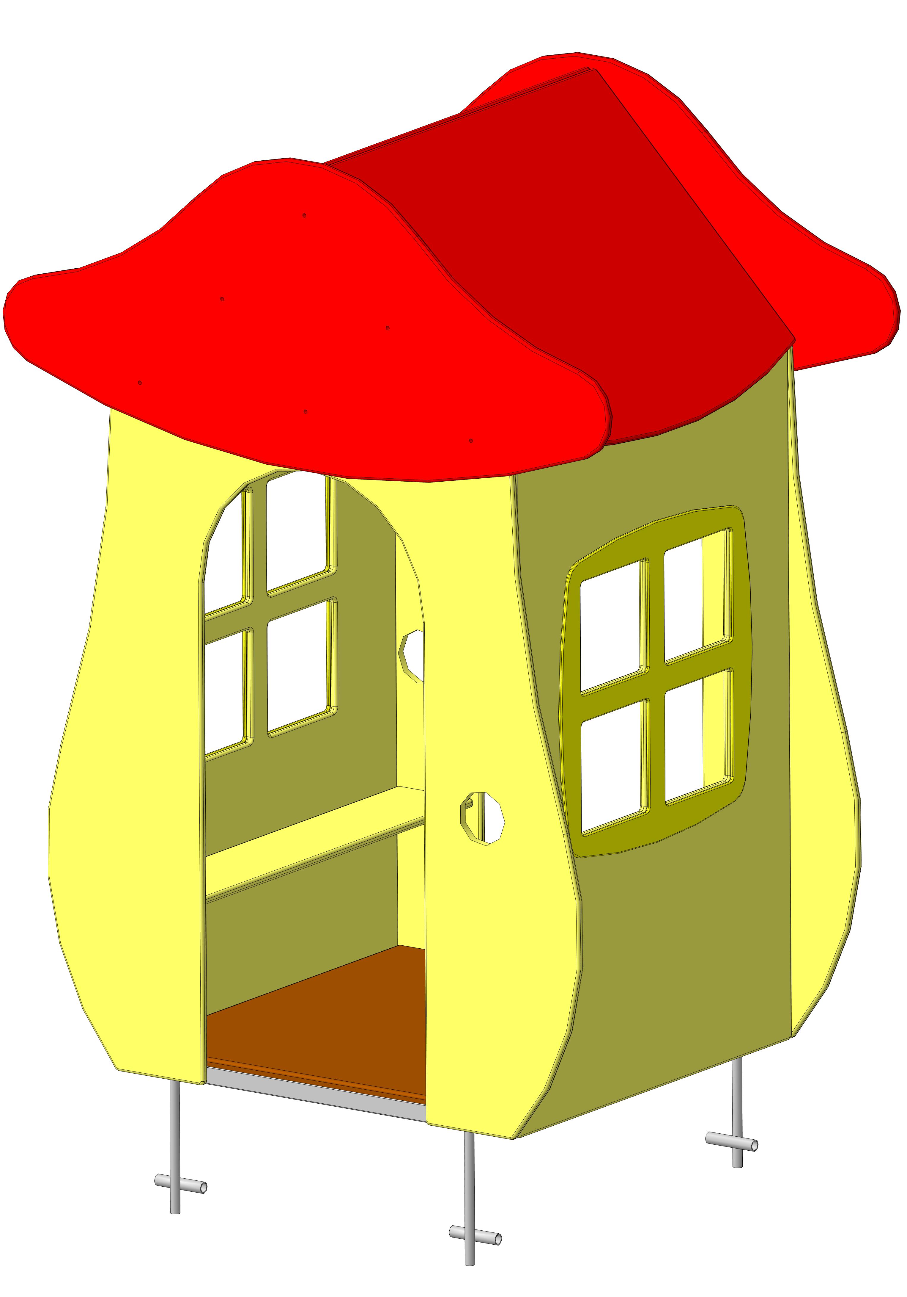 Домик "Грибная избушка" 1084х1590х2090