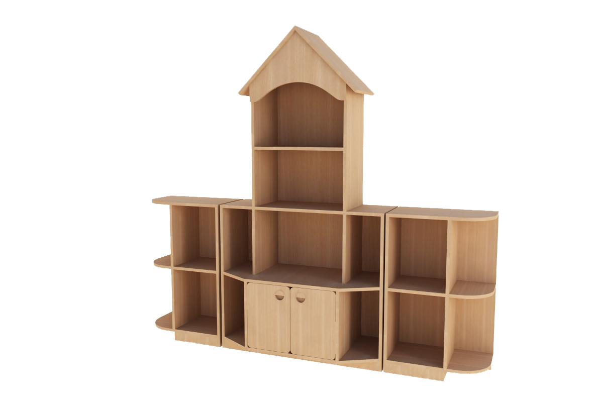 Стеллаж "Ракета" 1900*400*1600 Бук