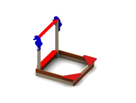 Песочный дворик "Морской-1" 1700х1660х1600