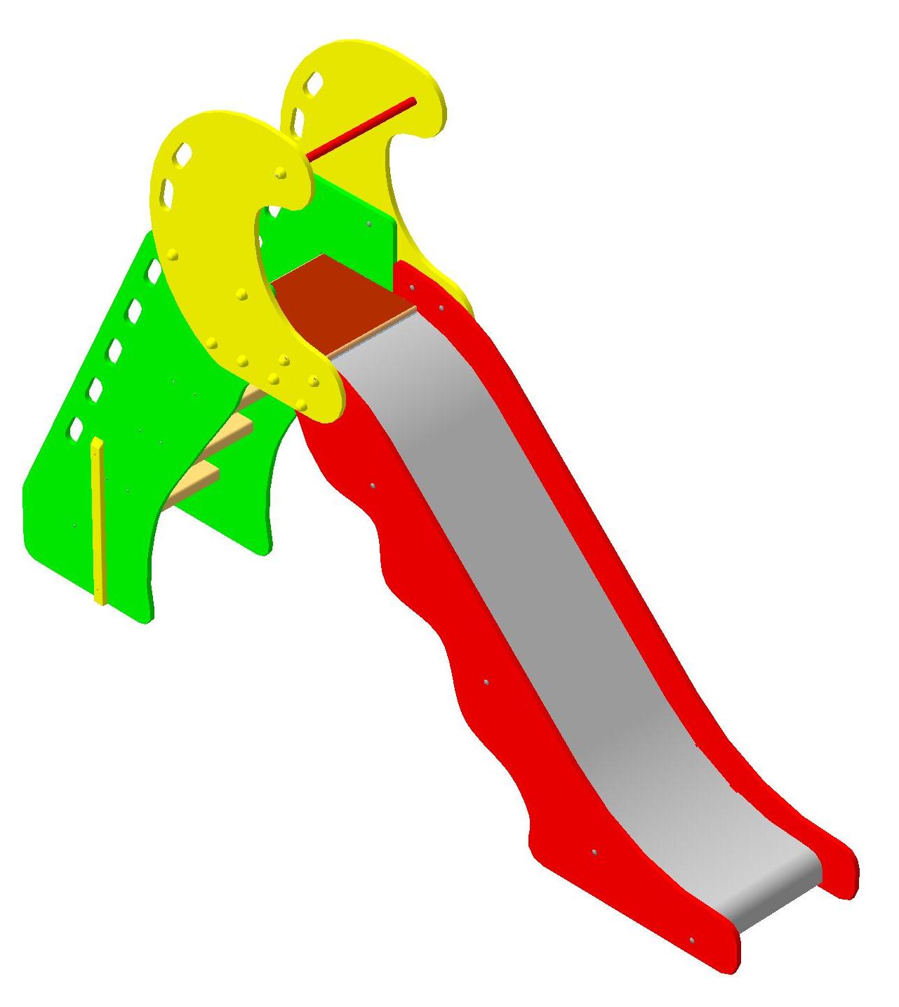 Горка Волна-1 2500х550х1770\900