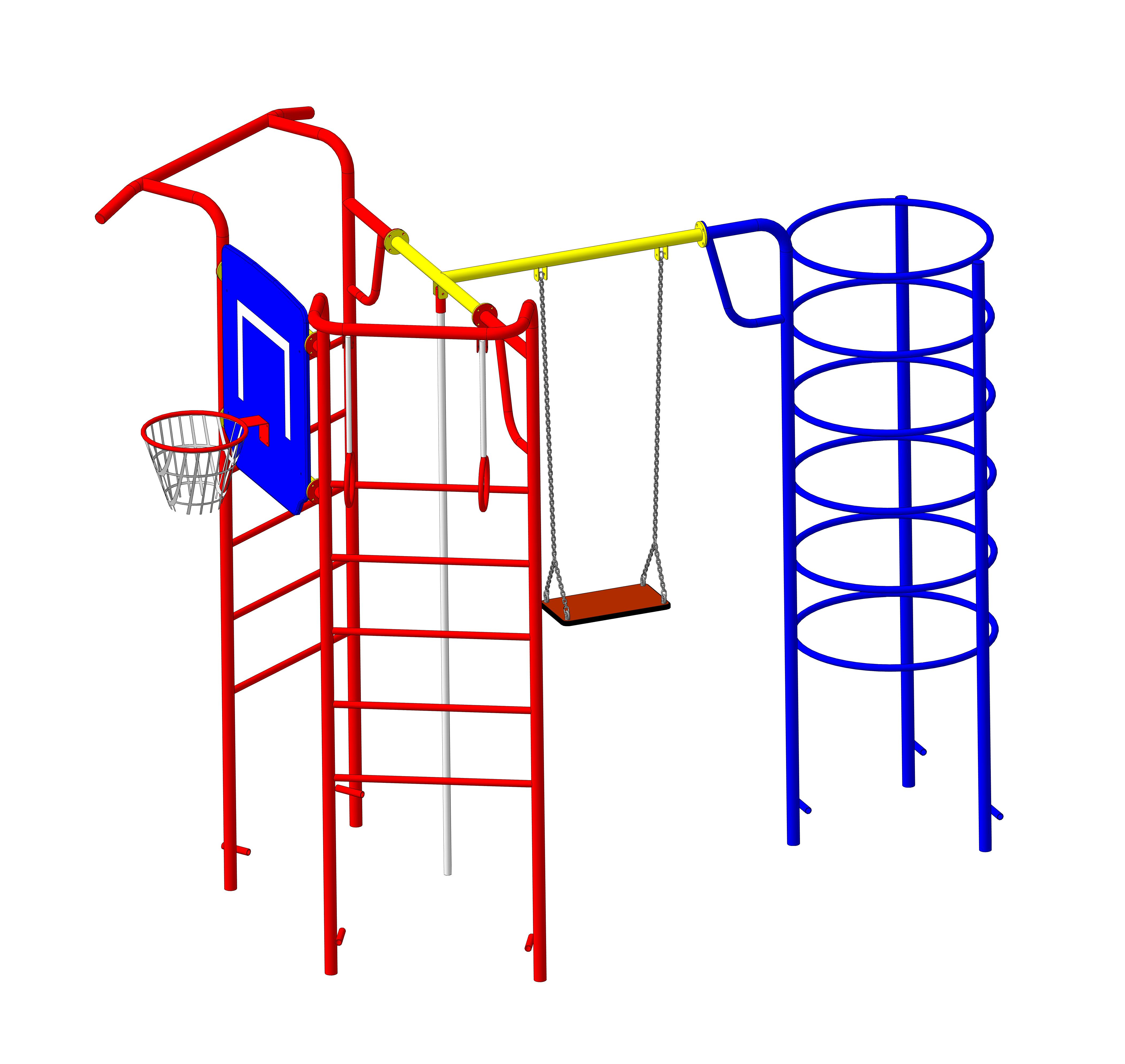 Гимнастический комплекс "Стрит" 3485х2575х2320мм