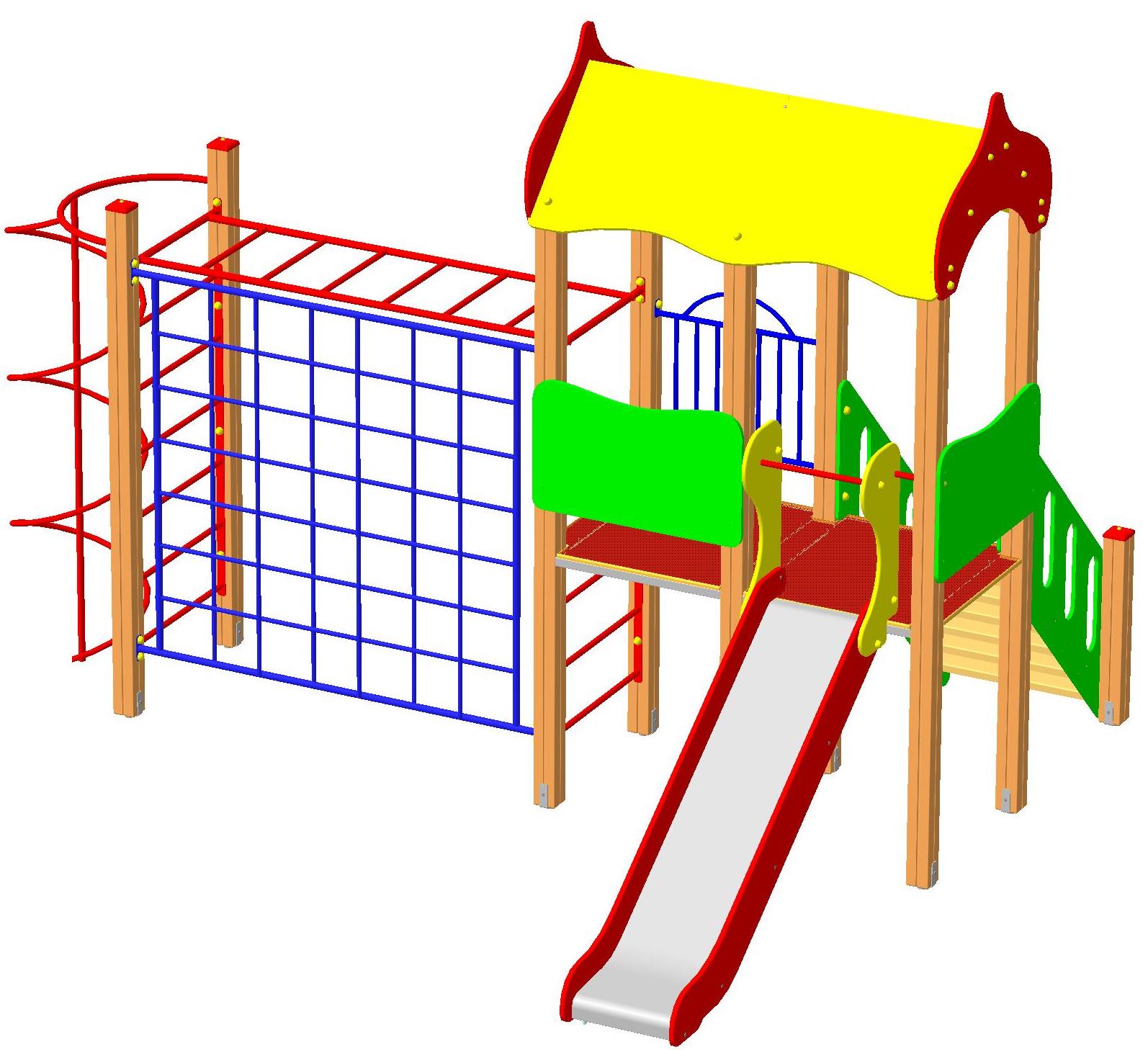 ДИК " Маугли-2" 4800х4000х3440  Горка 1200